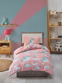 L'essentiel linge de maison Juego de funda nórdica Unicornio - Pink